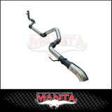 MANTA 3" STAINLESS STEEL TURBO BACK EXHAUST SYSTEM (DPF DELETE) FITS TOYOTA LANDCRUISER FJA300R 300 SERIES 3.3L V6 2021-ON - NO CAT/PIPE ONLY (SSMKTY0302)