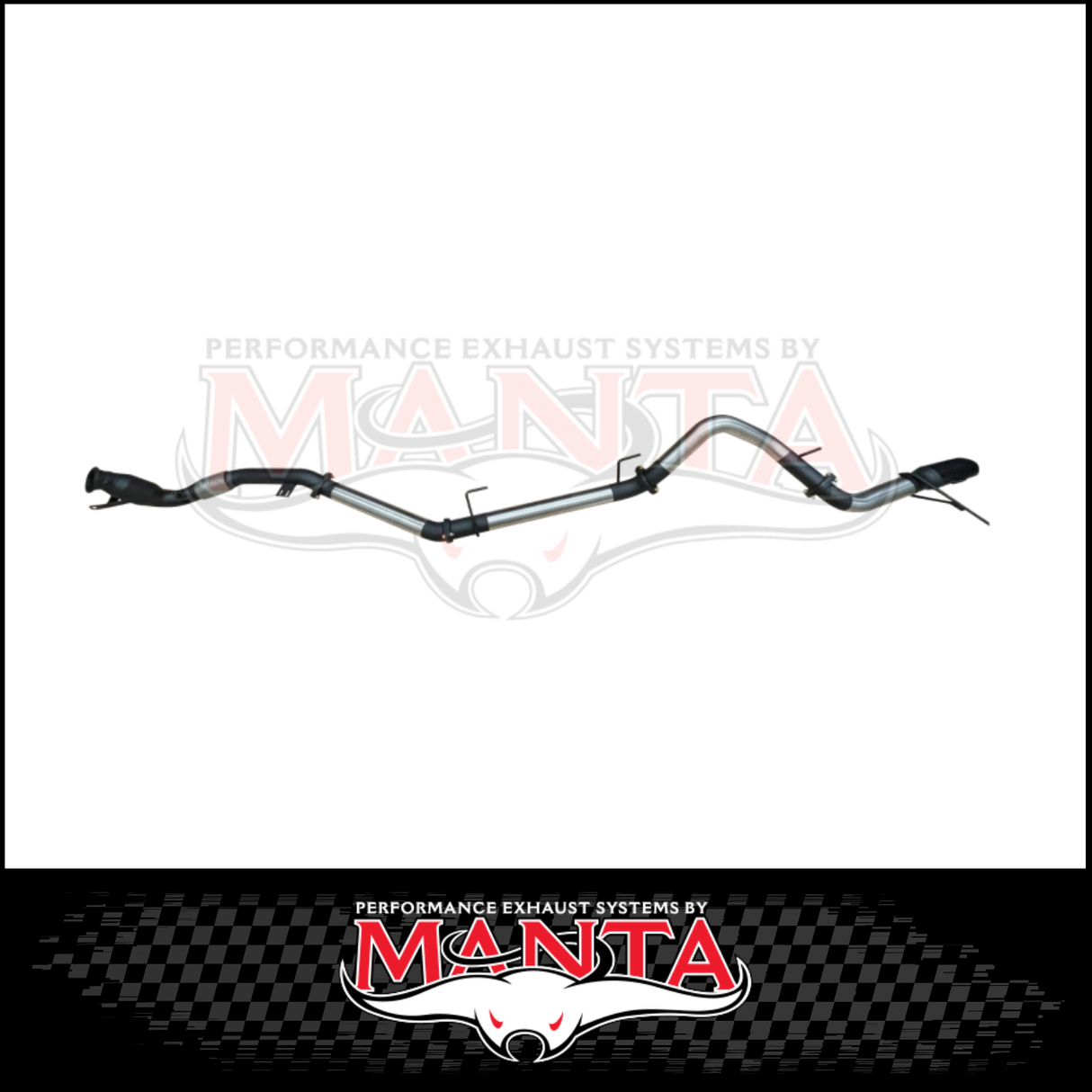 MANTA 4" STAINLESS STEEL TURBO BACK EXHAUST SYSTEM (DPF DELETE) FITS TOYOTA LANDCRUISER FJA300R 3.3L V6 2021-ON - CAT/PIPE ONLY (SSMKTY0377)
