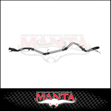 MANTA 4" STAINLESS STEEL TURBO BACK EXHAUST SYSTEM (DPF DELETE) FITS TOYOTA LANDCRUISER FJA300R 3.3L V6 2021-ON - CAT/PIPE ONLY (SSMKTY0377)