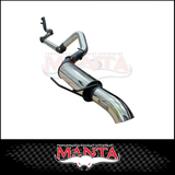 MANTA 4" STAINLESS STEEL TURBO BACK EXHAUST SYSTEM (DPF DELETE) FITS TOYOTA LANDCRUISER FJA300R 3.3L V6 2021-ON - NO CAT/MUFFLER (SSMKTY0380)