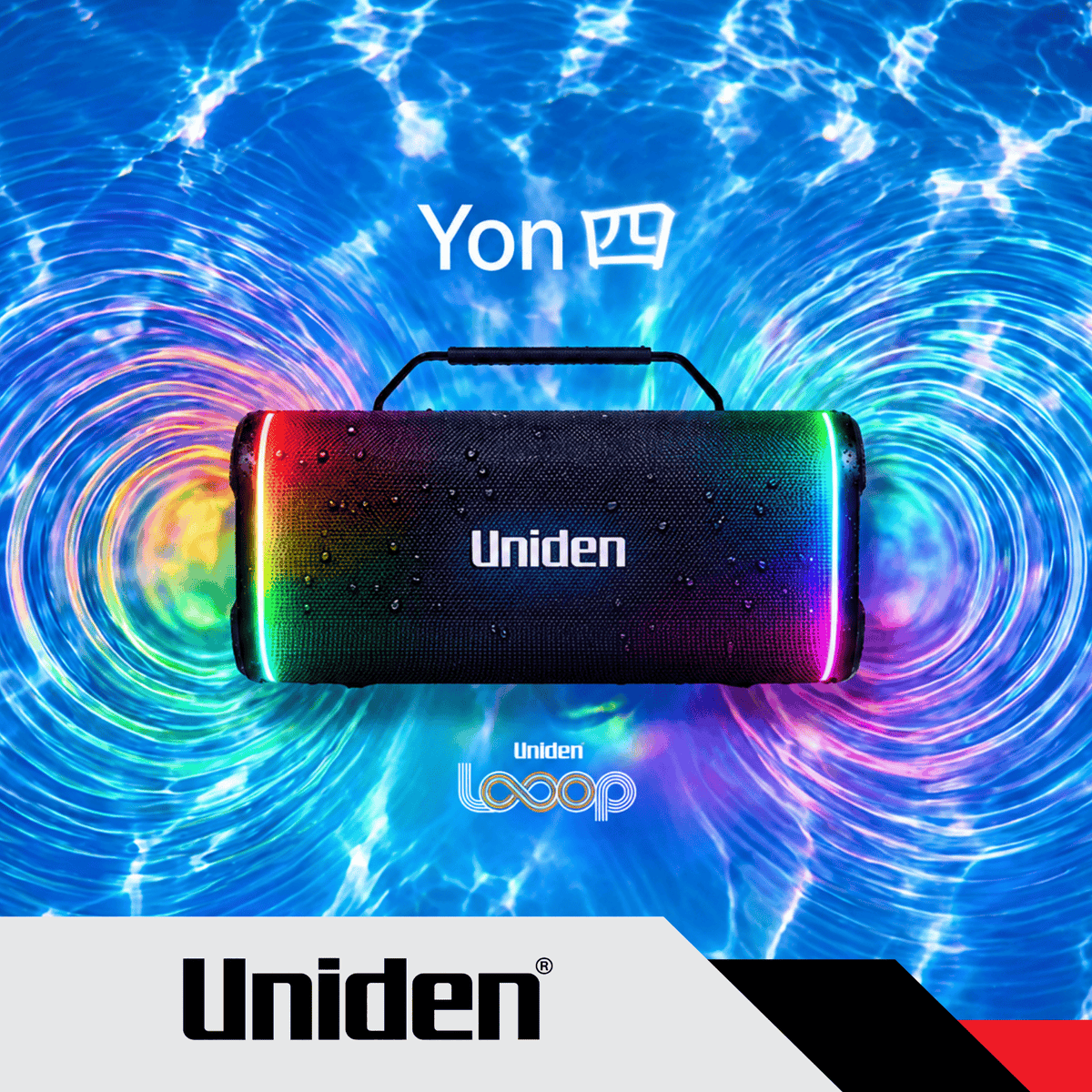 UNIDEN LOOOP YON 100W PORTABLE BLUETOOTH SPEAKER